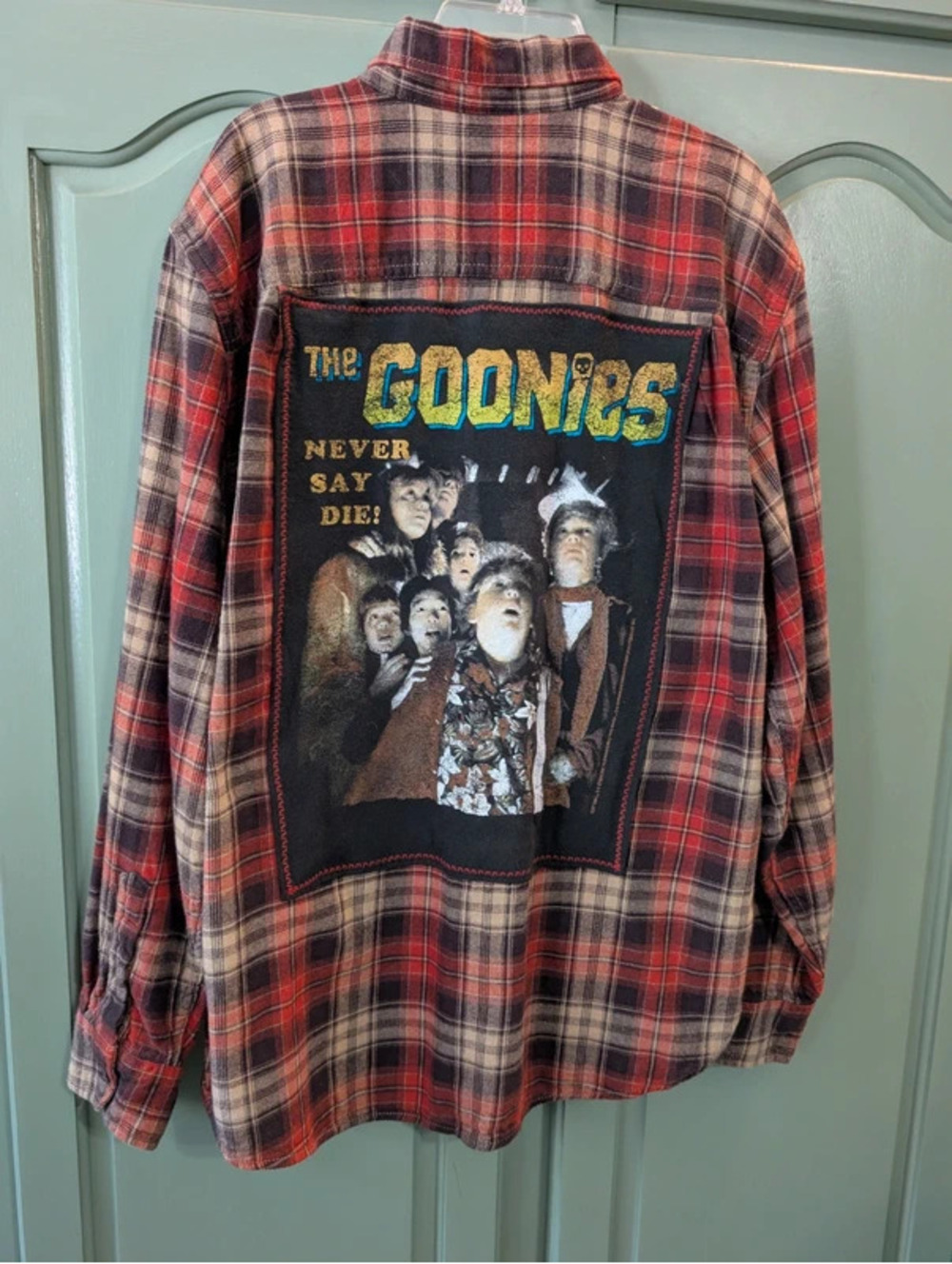 The Goonies Never Say Die Upcycled Shacket